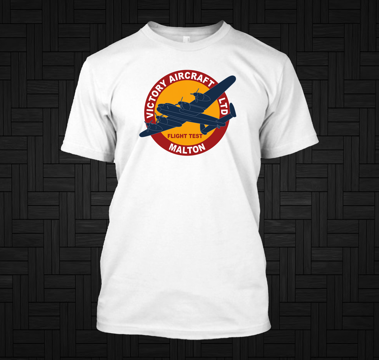 Victory Aircraft Flight Test Lancaster White T-Shirt